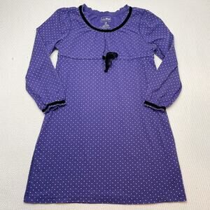 L.L. Bean Velvet Trim Dress